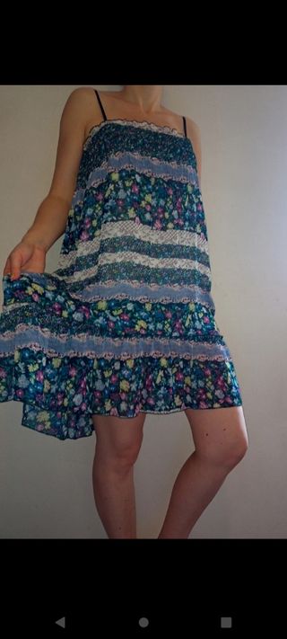 Vestito floreale stile Impero 