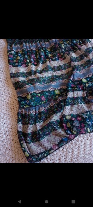 Vestito floreale stile Impero 