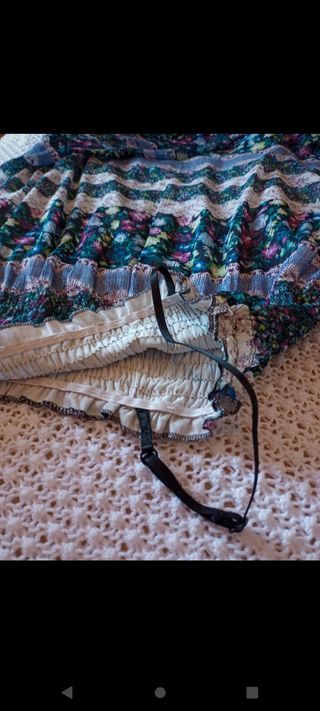 Vestito floreale stile Impero 