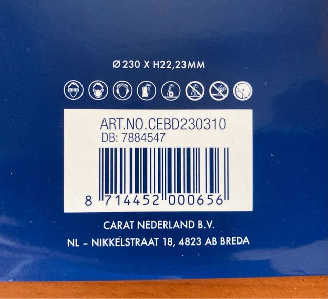 Disco diamantato Blue Diamond 230mm