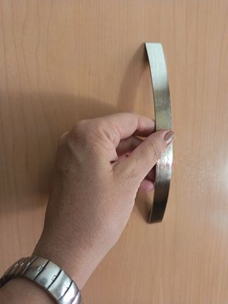 Tiradores armario metal plata