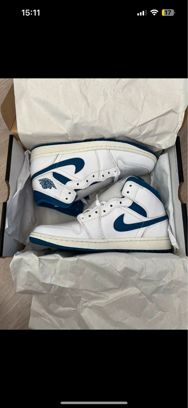 Air Jordan 1 Retro High - Blanco-Azul