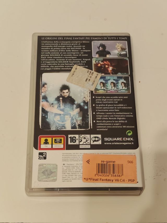 Crisis Core: Final Fantasy VII - PSP