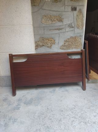 Cabecero cama madera marrón