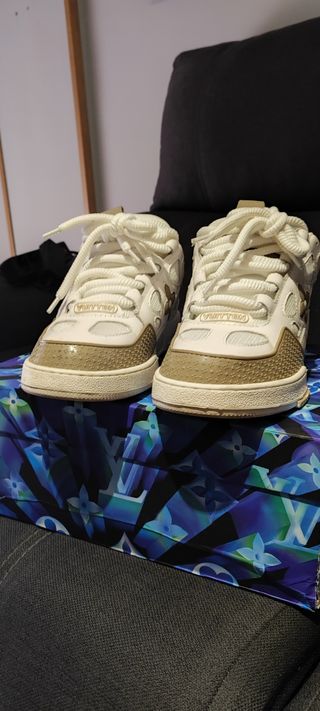 Zapatillas Louis Vuitton Skate - Blancas Beige