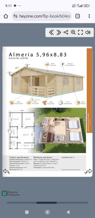 Casa madera Orlando - 40m2