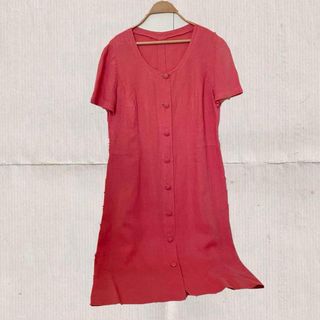 Abito vintage lino colro anguria