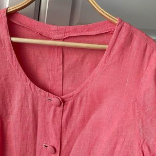 Abito vintage lino colro anguria