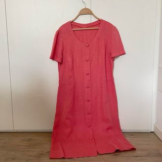 Abito vintage lino colro anguria