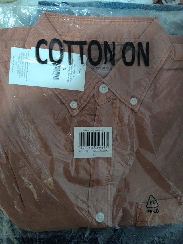 Camisa Cotton On marrón - Talla S