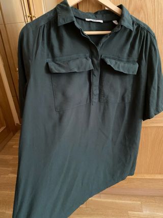 Blusa Esprit verde oliva XL