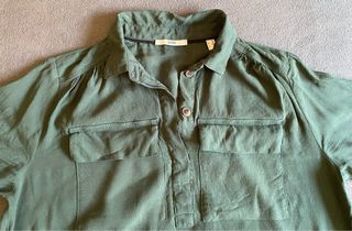 Blusa Esprit verde oliva XL