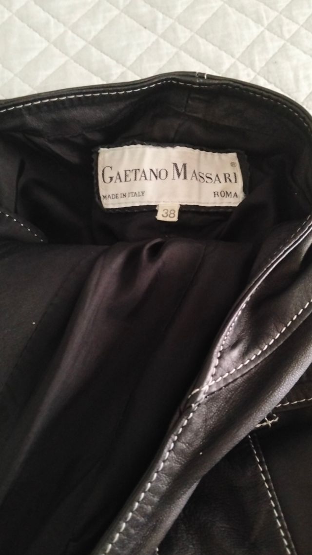 Vestito Pelle Nera Tg.M