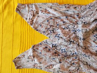 Vestito lungo estivo bianco e blu