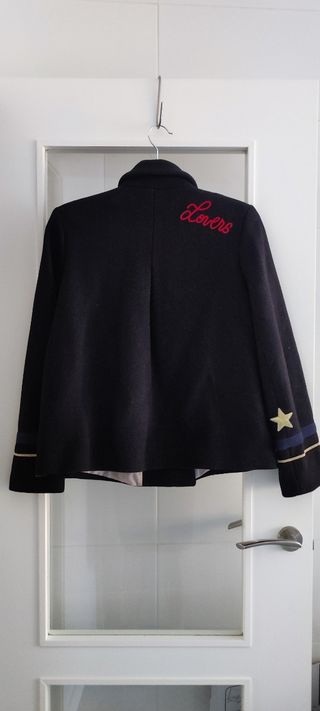 Chaqueta paño Zara negra