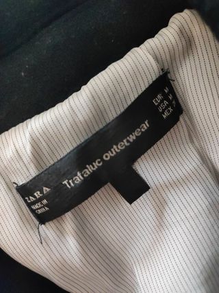 Chaqueta paño Zara negra