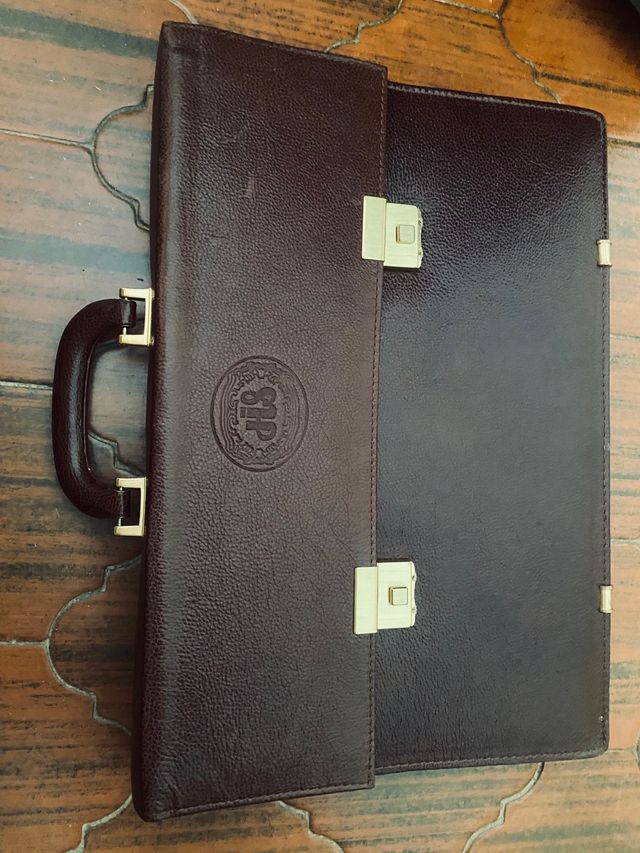 Maletín Piel Marrón