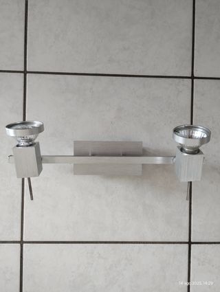 Faretti da parete in metallo - argento