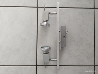 Faretti da parete in metallo - argento