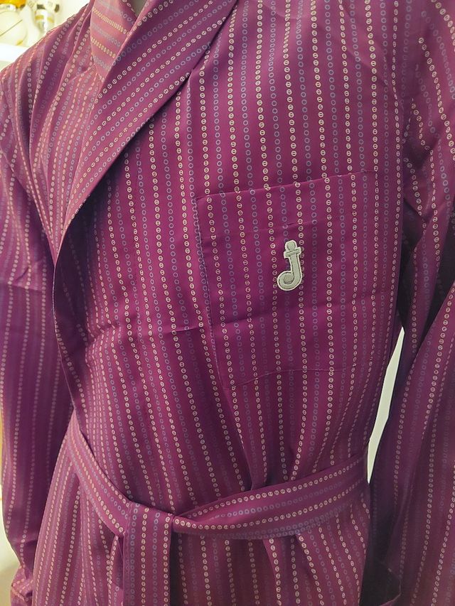 Vestaglia Uomo Jamas - Seta  Colore bordeaux