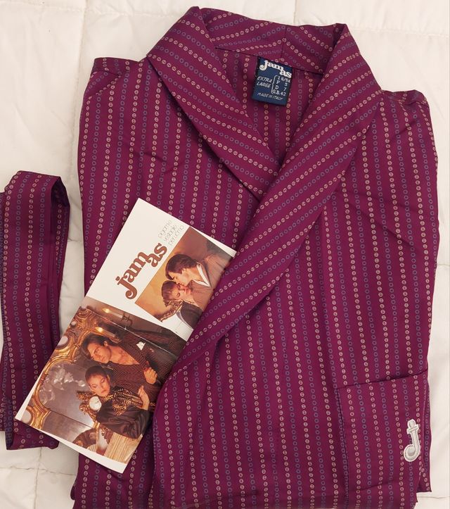 Vestaglia Uomo Jamas - Seta  Colore bordeaux