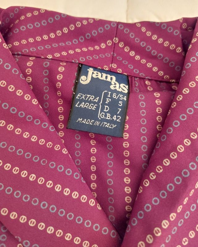 Vestaglia Uomo Jamas - Seta  Colore bordeaux