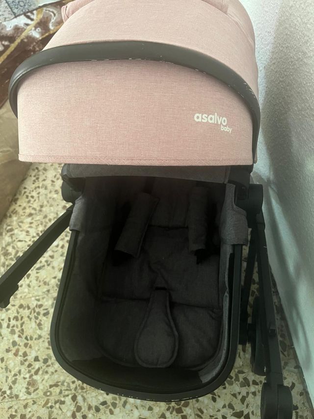 Cochecito bebé rosa