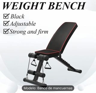 Banco de mancuernas plegable