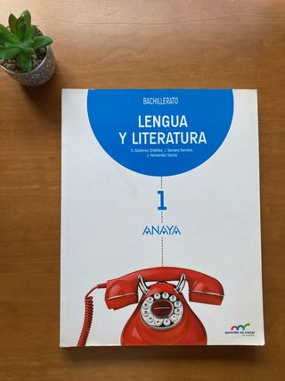 Libro Lengua y Literatura 1 Bach ANAYA