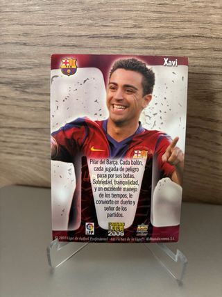 Cromo Xavi FC Barcelona Jaspeado 2008 