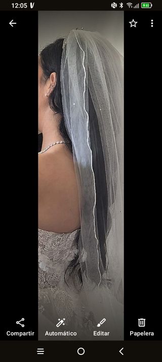 Velo novia blanco - elegante