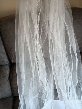 Velo novia blanco - elegante