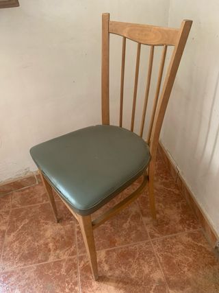 Mesa comedor + 6 sillas vintage