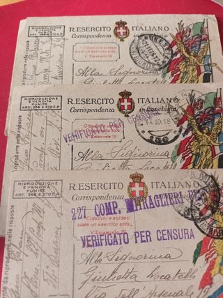 Cartoline militari italiane 1918