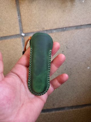 Funda de cuero para Victorinox - Verde