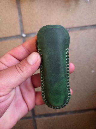 Funda de cuero para Victorinox - Verde