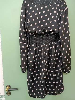 Abito Zuiki pois bianco-nero