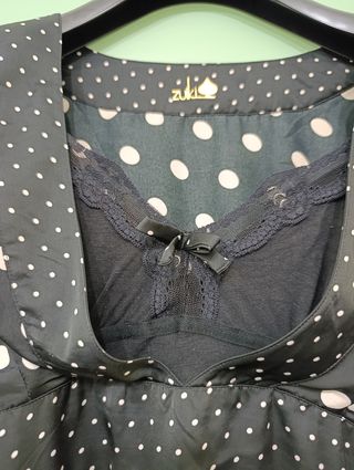 Abito Zuiki pois bianco-nero