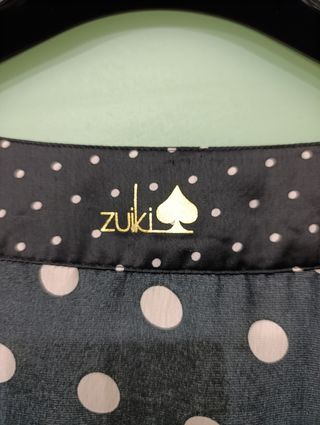 Abito Zuiki pois bianco-nero
