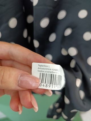 Abito Zuiki pois bianco-nero