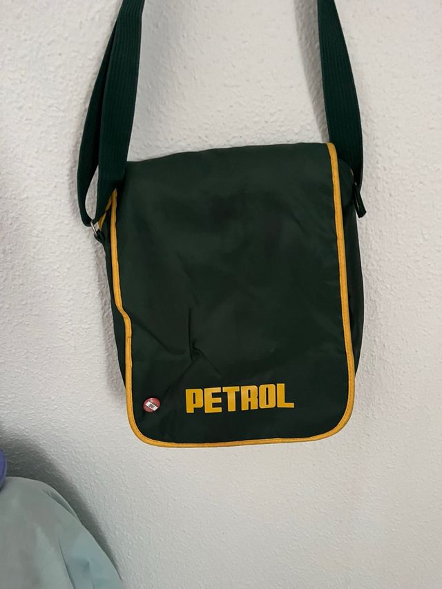 Bandolera Petrol verde-amarilla