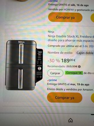 Ninja Stack XL. doble vertical litros 9,5 