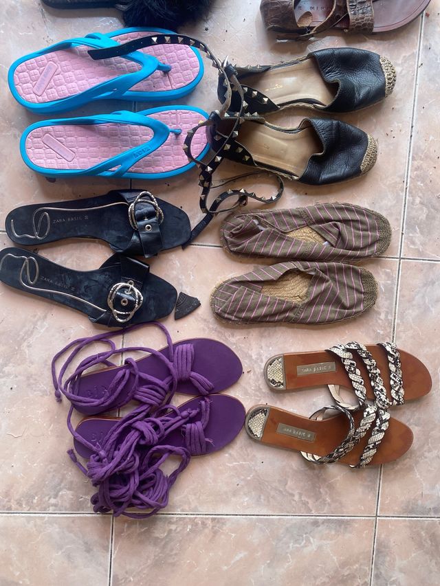 Pack 20 unidades calzado. Grupo 10 pares. Mujer
