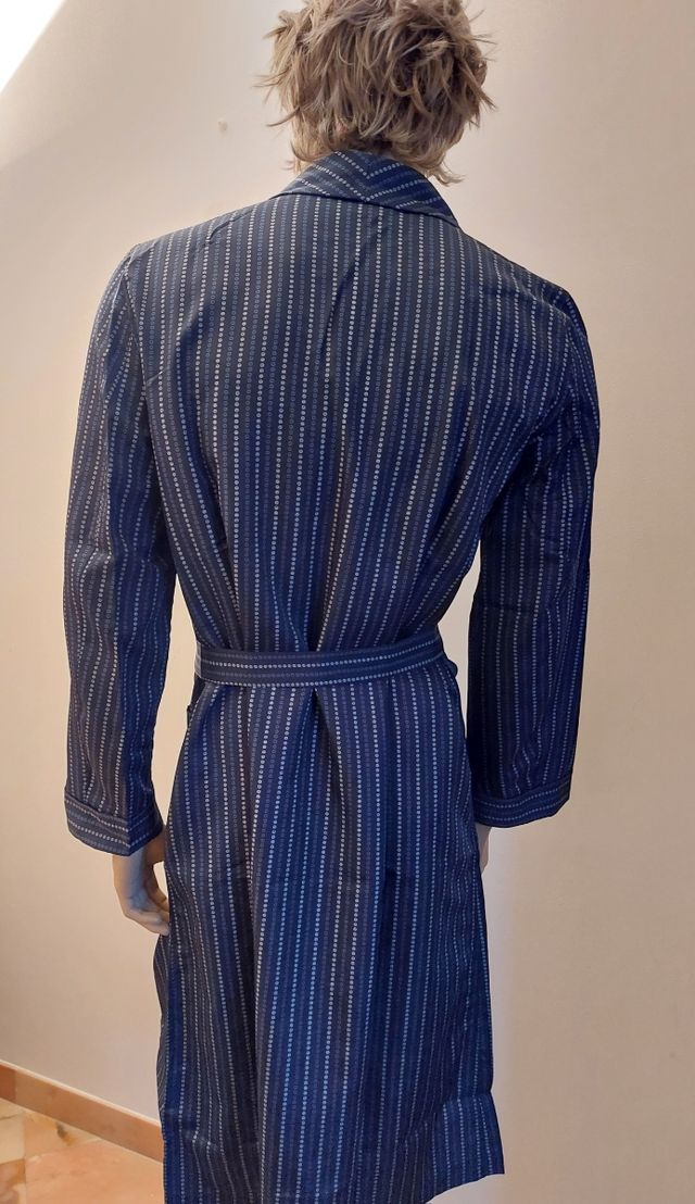 Vestaglia uomo seta Jamas blu