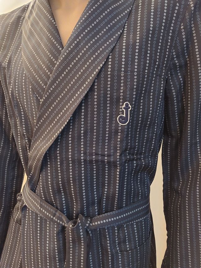 Vestaglia uomo seta Jamas blu