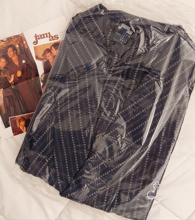 Vestaglia uomo seta Jamas blu