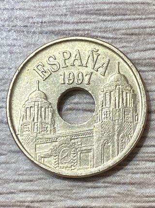 MONEDA 25 PTAS MELILLA 1497-1997