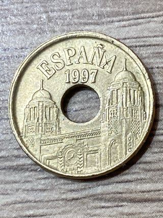 MONEDA 25 PTAS MELILLA 1497-1997
