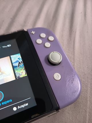 Dos Joy-Con Nintendo Switch y agarradera