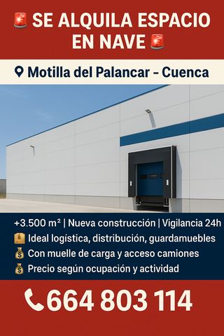 Alquiler espacio nave industrial